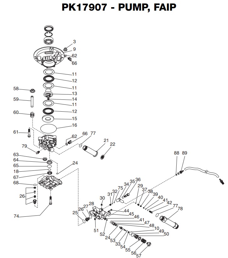 MONSOON Pressure washer pump PK17907 repair kits help